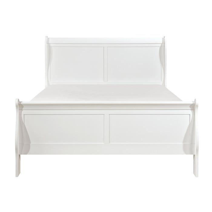 Homelegance Mayville Queen Sleigh Bed in White 2147W-1 Half Price Furniture