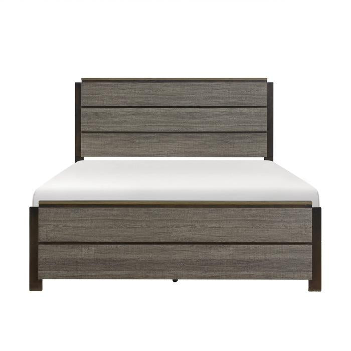 Homelegance Vestavia Queen Panel Bed in Gray 1936-1 Half Price Furniture