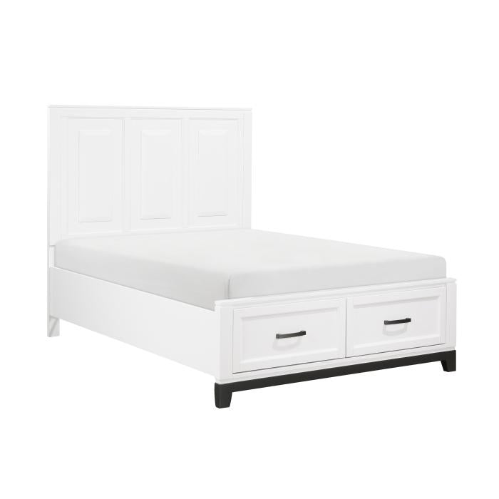 1450WHF-1*-Youth (3) Full Platform Bed with Footboard Storage - Storage - Half Price Furniture