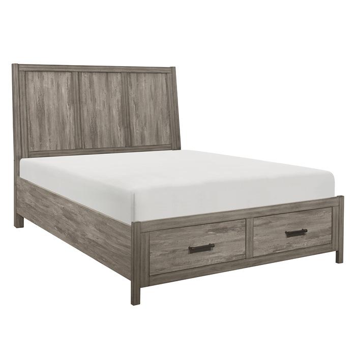 Bainbridge (3) California King Platform Bed with Footboard Storage - Storage - Half Price Furniture
