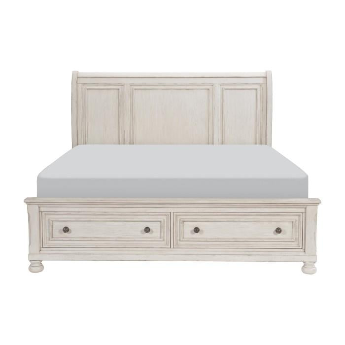 Bethel (3) Queen Platform Bed with Footboard Storage - Storage - Half Price Furniture