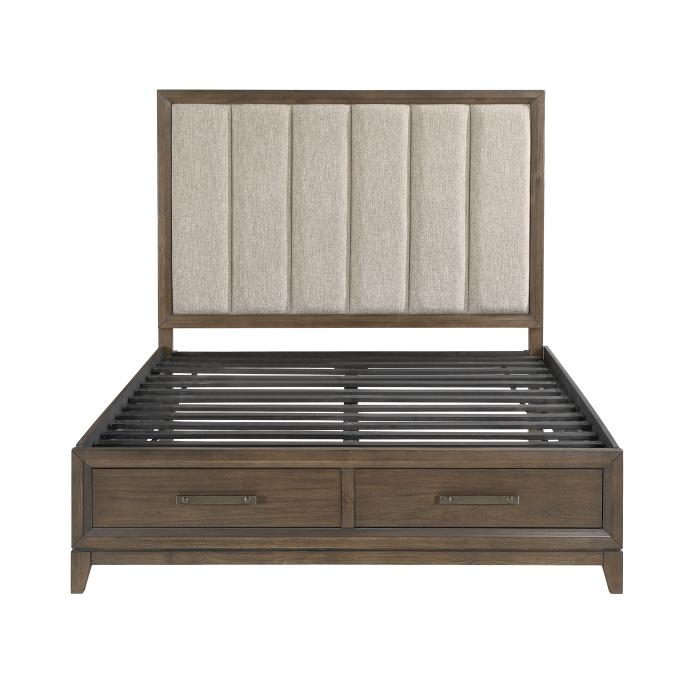 Cambridge (3) Queen Platform Bed with Footboard Storage - Storage - Half Price Furniture