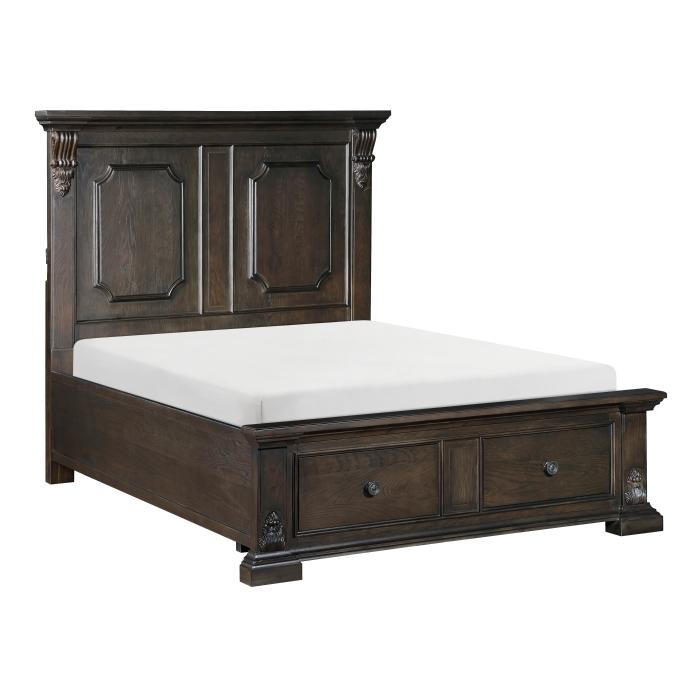 Cornwall (3) California King Platform Bed with Footboard Storage - Storage - Half Price Furniture