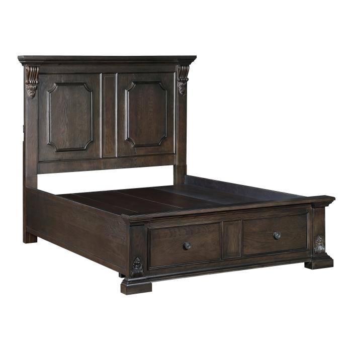 Cornwall (3) California King Platform Bed with Footboard Storage - Storage - Half Price Furniture