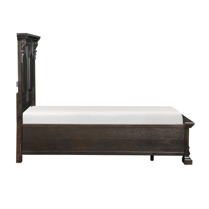 Cornwall (3) California King Platform Bed with Footboard Storage - Storage - Half Price Furniture