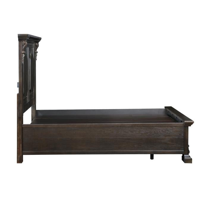 Cornwall (3) California King Platform Bed with Footboard Storage - Storage - Half Price Furniture