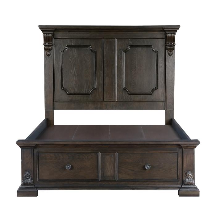 Cornwall (3) Queen Platform Bed with Footboard Storage - Storage - Half Price Furniture