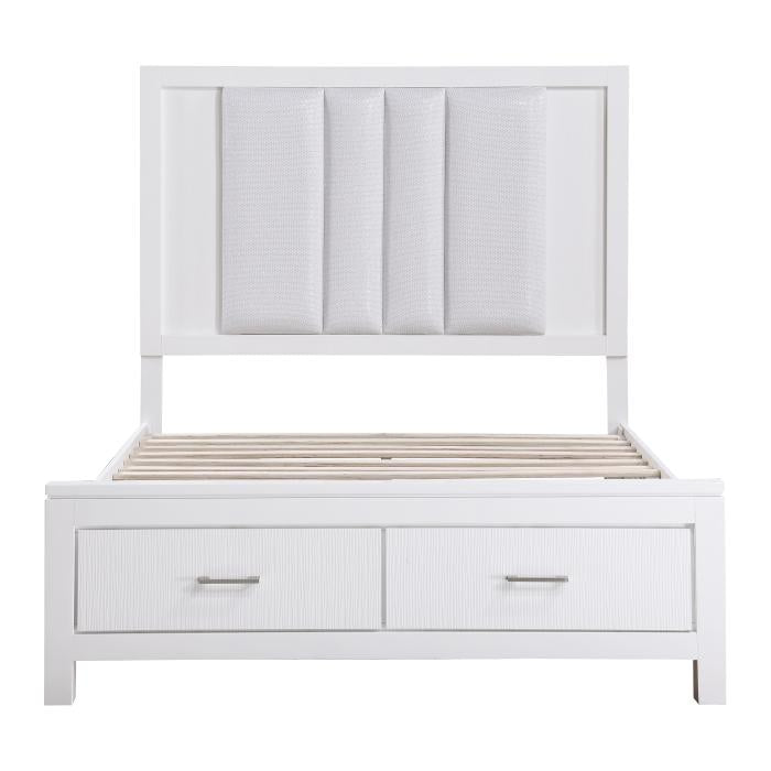Prism (3) Queen Platform Bed with Footboard Storage - Storage - Half Price Furniture