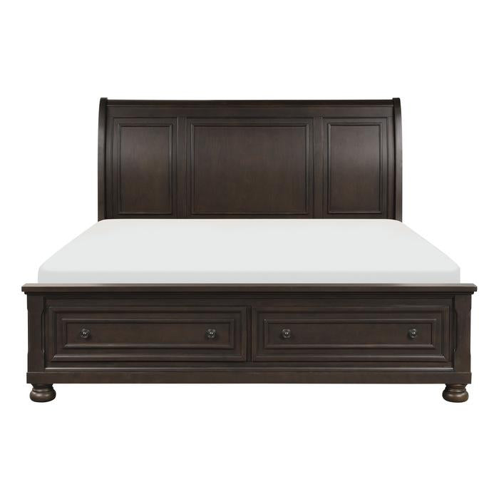 Homelegance Begonia King Platform Bed in Gray 1718KGY-1EK* Half Price Furniture