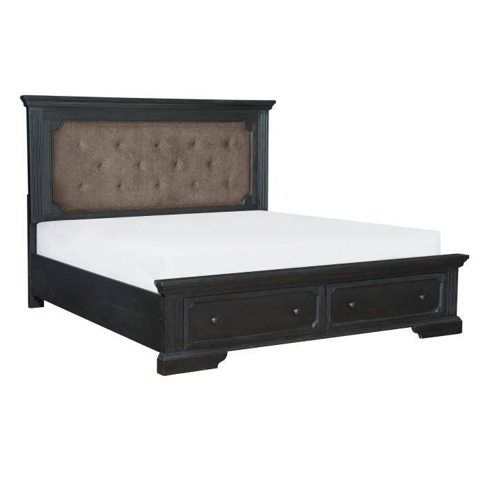 Bolingbrook (3)California King Platform Bed with Footboard Storage - Storage - Half Price Furniture