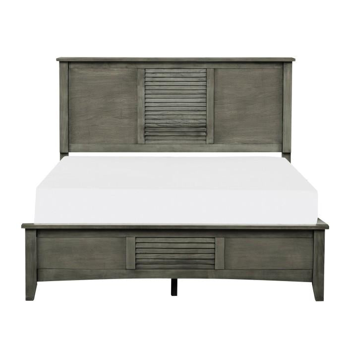 Homelegance Furniture Garcia Full Panel Bed in Gray 2046F-1 Half Price Furniture
