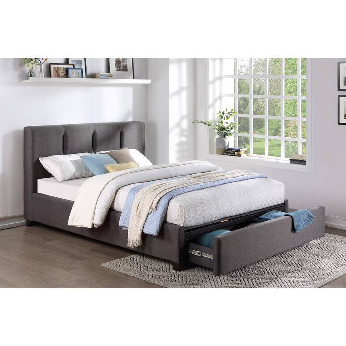 Aitana (4) Eastern King Platform Bed with Storage Footboard - Bed - Half Price Furniture
