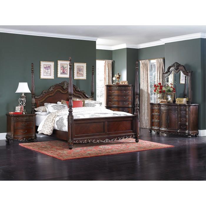 Frazier Park (4)Eastern King Poster Bed - Bed - Half Price Furniture