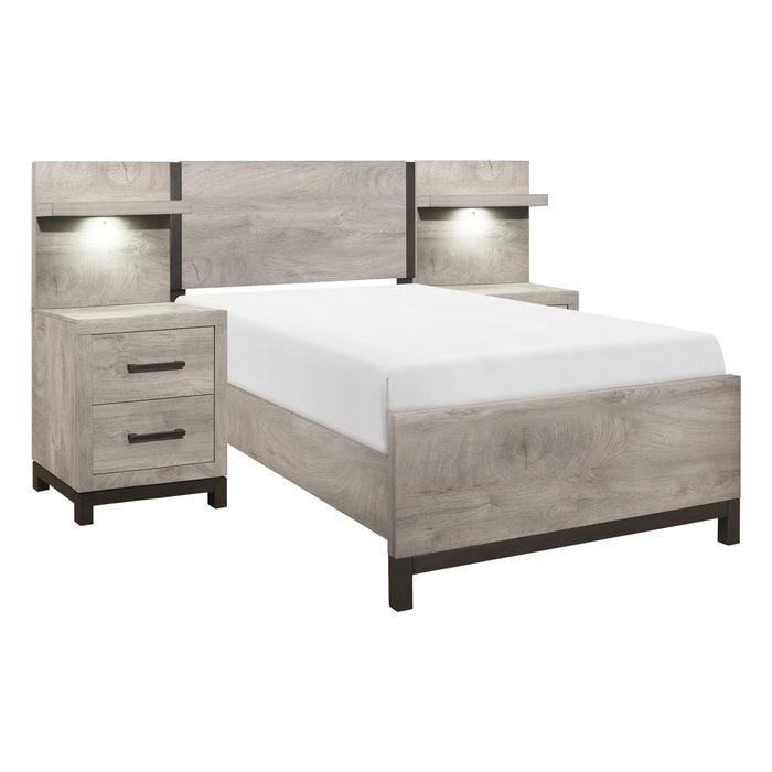 Zephyr 5pc Set Twin Wall Bed (TB+2NS+2NS-P) Half Price Furniture
