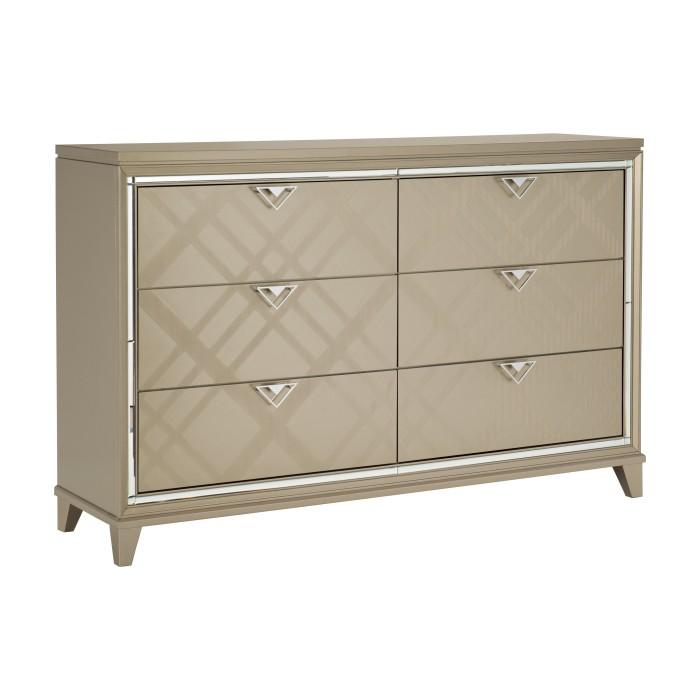 Bijou Dresser with Hidden Jewelry Drawers - Dresser - Half Price Furniture