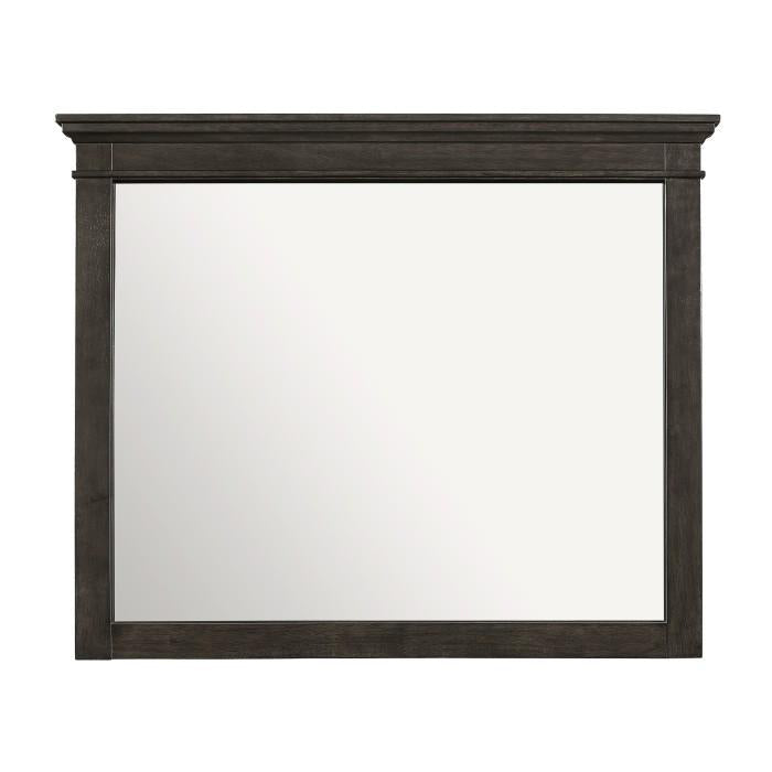 Homelegance Blaire Farm Mirror in Saddle Brown Wood 1675-6 Half Price Furniture