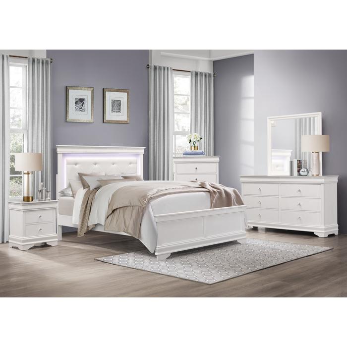 Lana (2) Full Bed with LED Lighting - Bed - Half Price Furniture