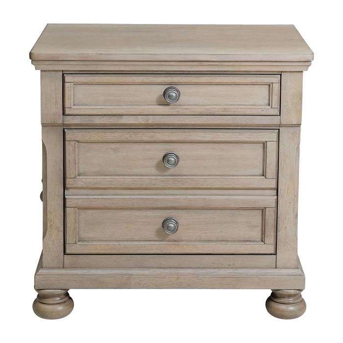 Homelegance Bethel Nightstand in Gray 2259GY-4 Half Price Furniture