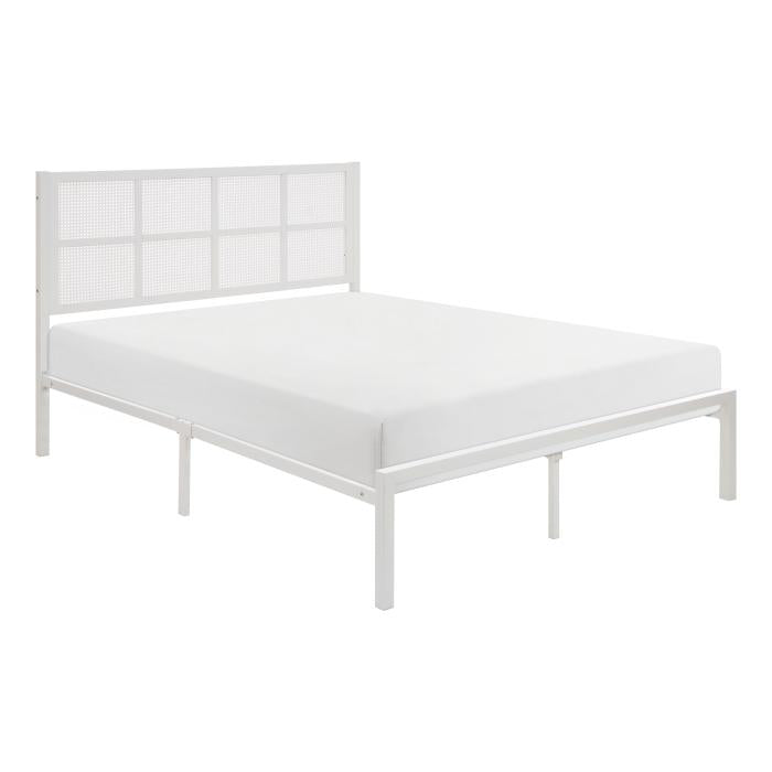 1635WH-1-Bedroom Queen Platform Bed - Bed - Half Price Furniture