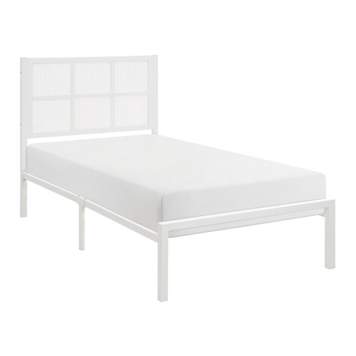 1635WHT-1-Youth Twin Platform Bed - Bed - Half Price Furniture