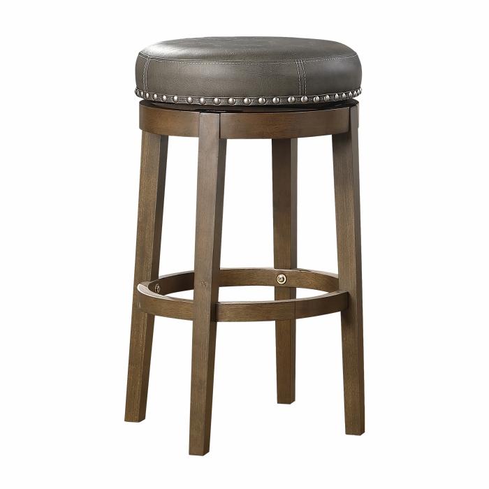 5681GRY-29 - Round Swivel Pub Height Stool, Gray Half Price Furniture