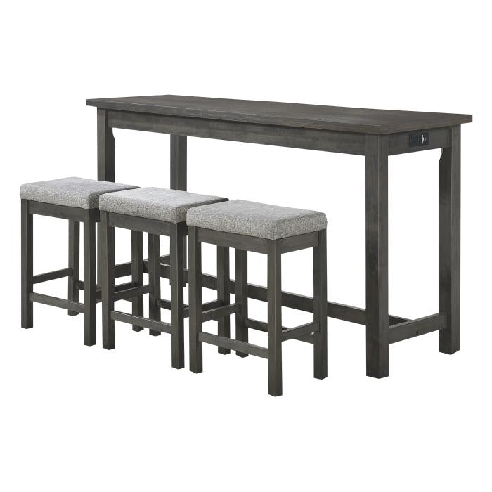 5713GY - 4-Piece Pack Counter Height Set Half Price Furniture