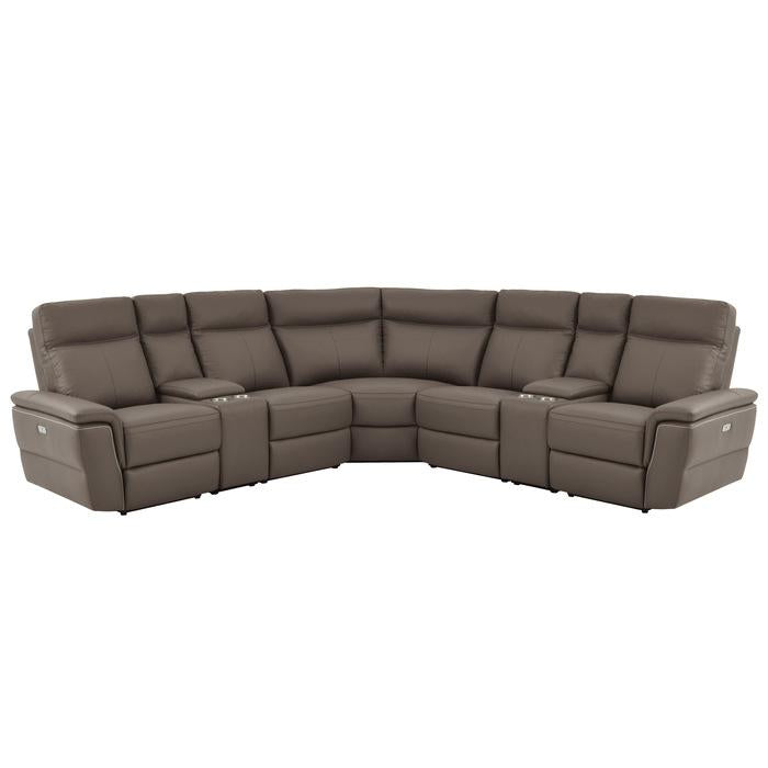 8308*7C1PW - (7)7-Piece Modular Power Reclining Sectional Half Price Furniture