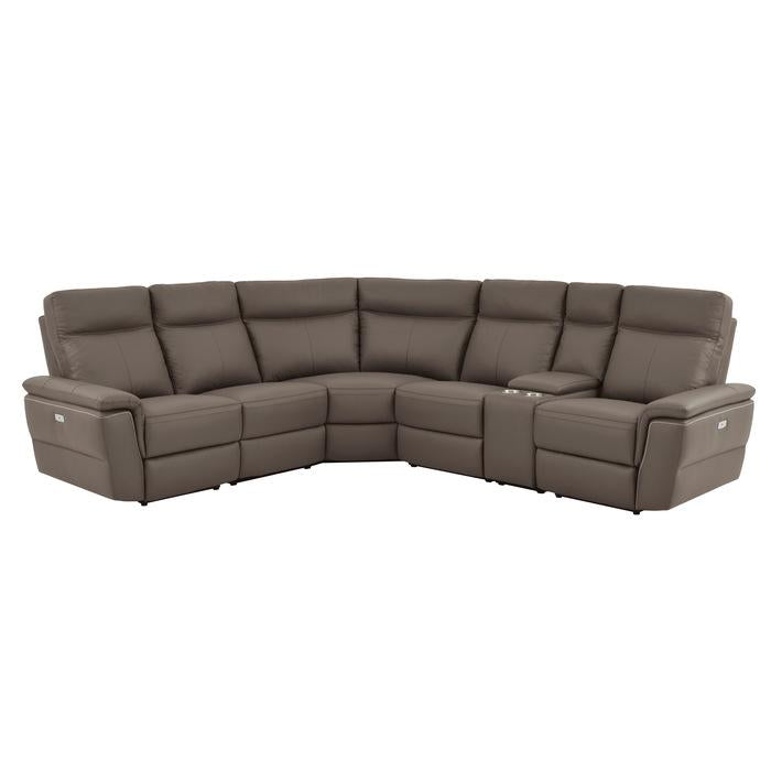 8308*6C1PW - (6)6-Piece Modular Power Reclining Sectional Half Price Furniture