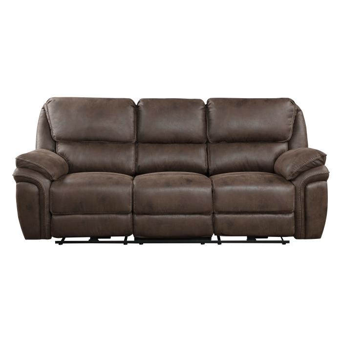 8517BRW-3PW - Power Double Reclining Sofa Half Price Furniture