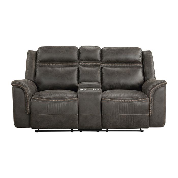 9426-2 - Double Reclining Love Seat with Center Console Half Price Furniture