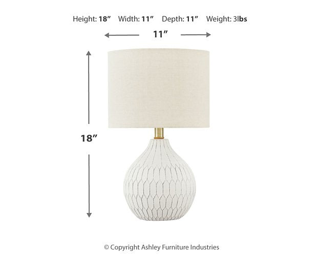 Wardmont Table Lamp - Half Price Furniture