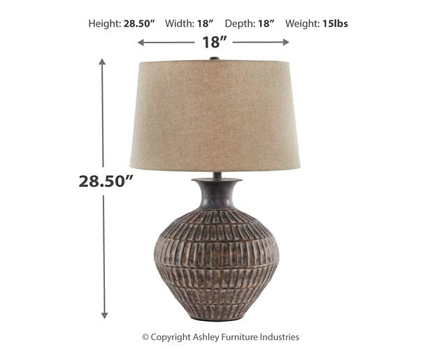 Magan Table Lamp Half Price Furniture