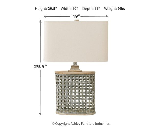 Deondra Table Lamp - Lamp - Half Price Furniture
