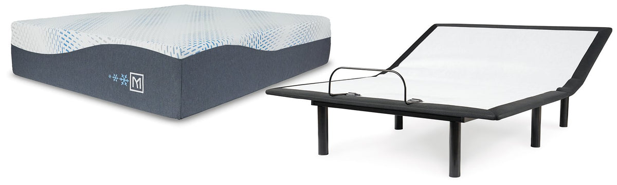 Millennium Cushion Firm Gel Memory Foam Hybrid Mattress and Base Set  Las Vegas Furniture Stores