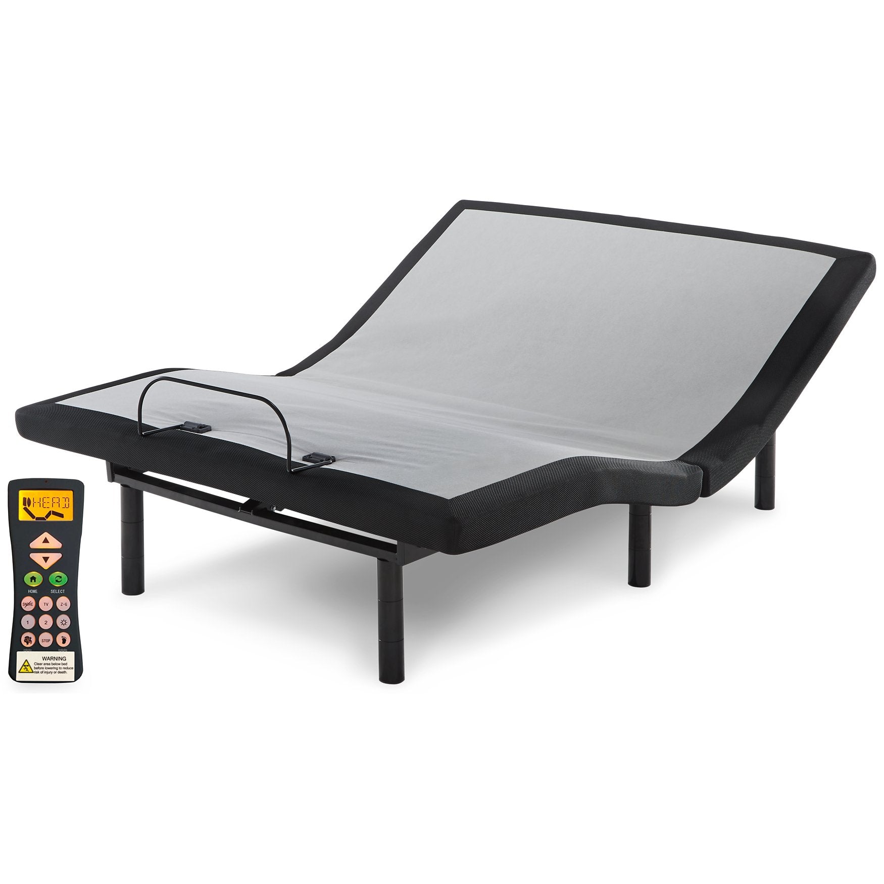 12 Inch Ashley Hybrid King Adjustable Base and Mattress Half Price Furniture