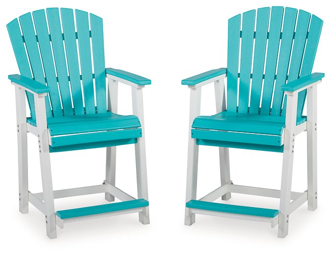Eisely Outdoor Counter Height Bar Stool (Set of 2)  Half Price Furniture