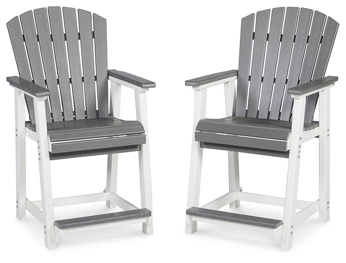Transville Outdoor Counter Height Bar Stool (Set of 2)  Half Price Furniture