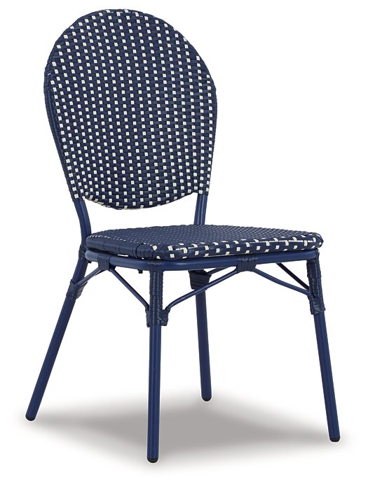 Odyssey Blue Outdoor Table and Chairs (Set of 3) - Half Price Furniture