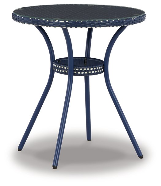 Odyssey Blue Outdoor Table and Chairs (Set of 3) - Half Price Furniture