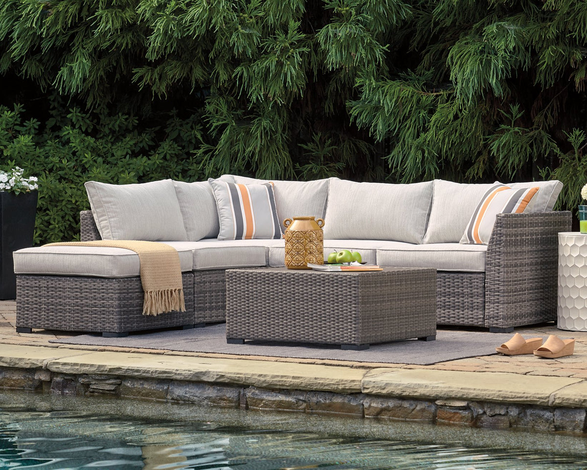 Cherry Point 4-piece Outdoor Sectional Set - Half Price Furniture