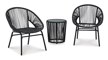 Mandarin Cape Outdoor Table and Chairs (Set of 3) - Half Price Furniture