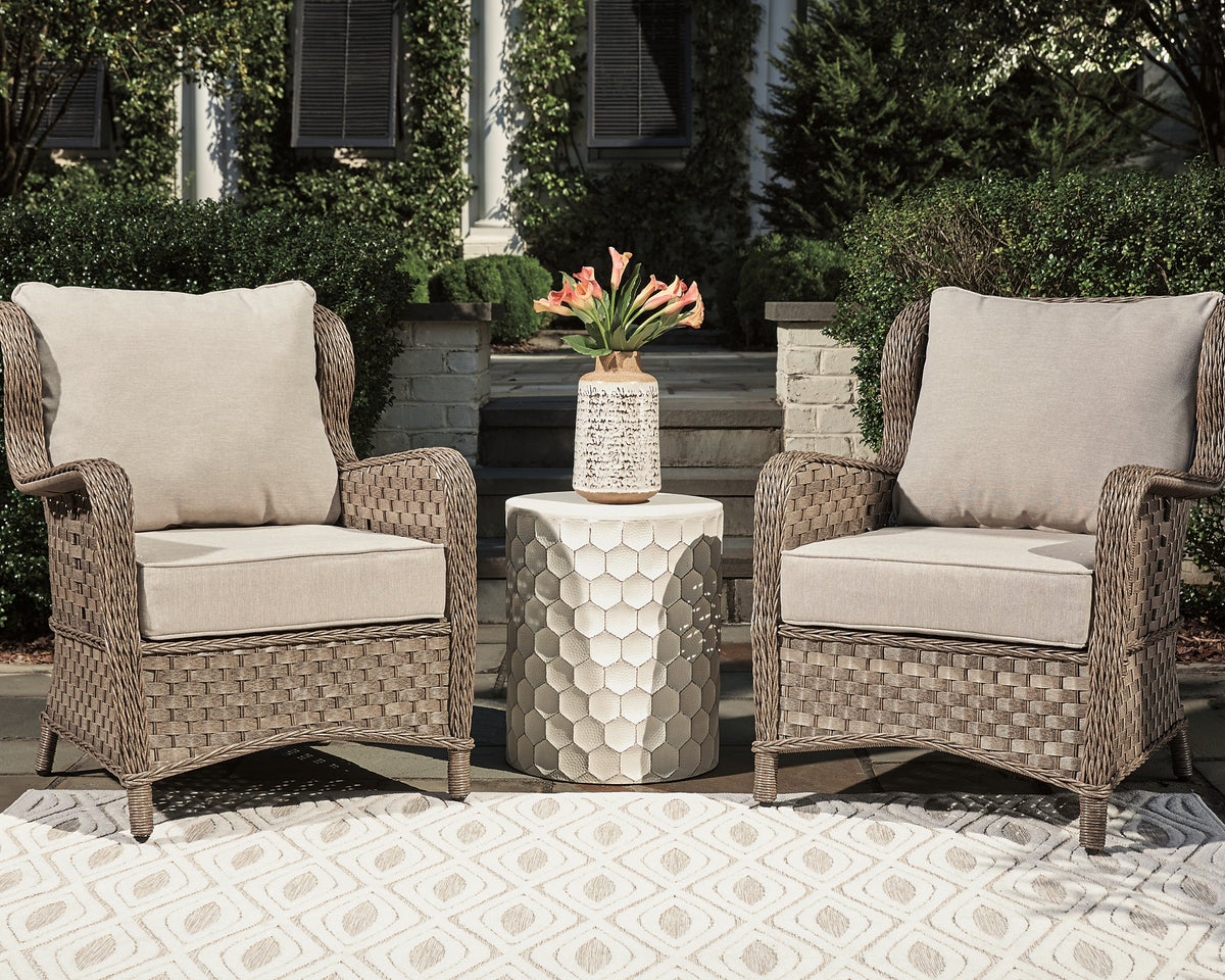 Clear Ridge Lounge Chair with Cushion (Set of 2) - Outdoor Seating - Half Price Furniture