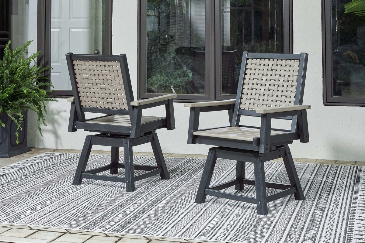 Mount Valley Swivel Chair (Set of 2) - Half Price Furniture