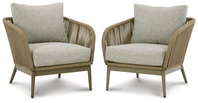 Swiss Valley Lounge Chair with Cushion (Set of 2) - Half Price Furniture