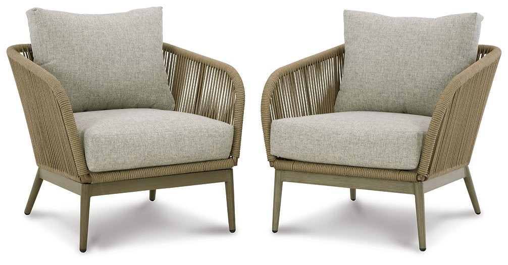 Swiss Valley Lounge Chair with Cushion (Set of 2) Half Price Furniture