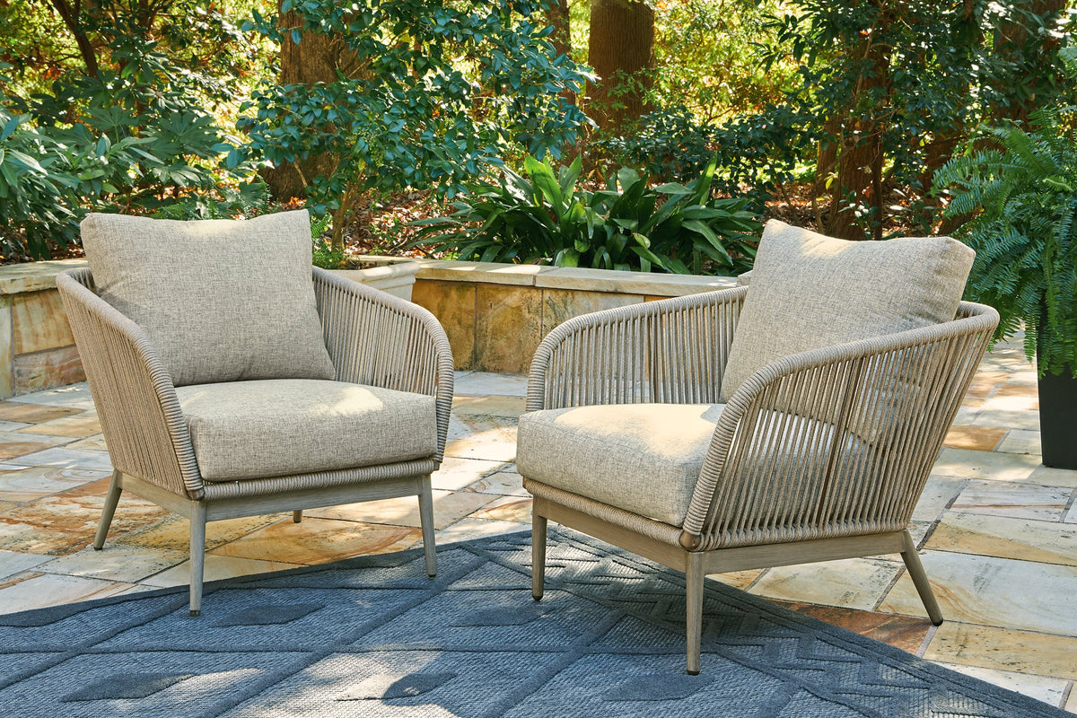 Swiss Valley Lounge Chair with Cushion (Set of 2) - Half Price Furniture