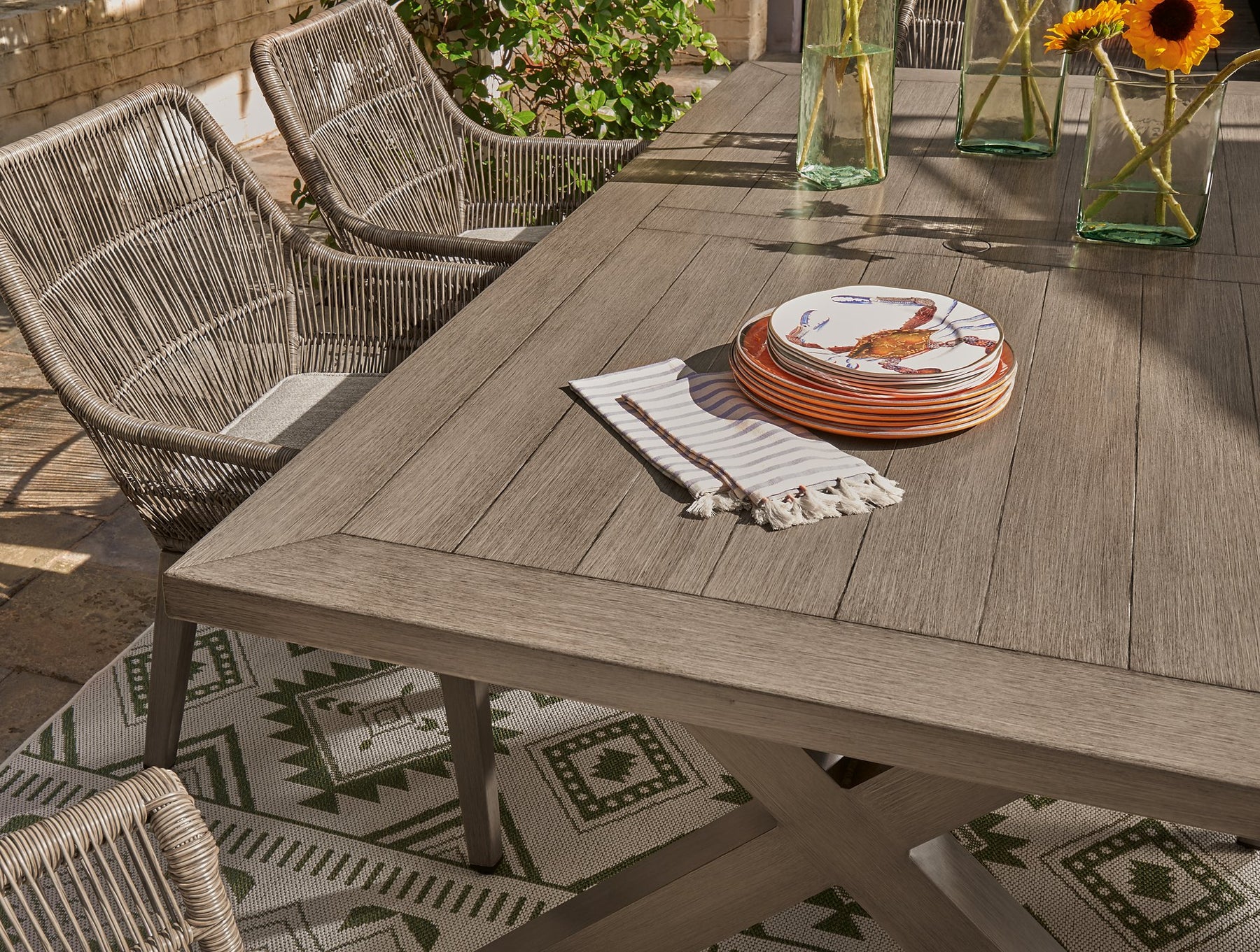 Beach Front Outdoor Dining Table - Half Price Furniture