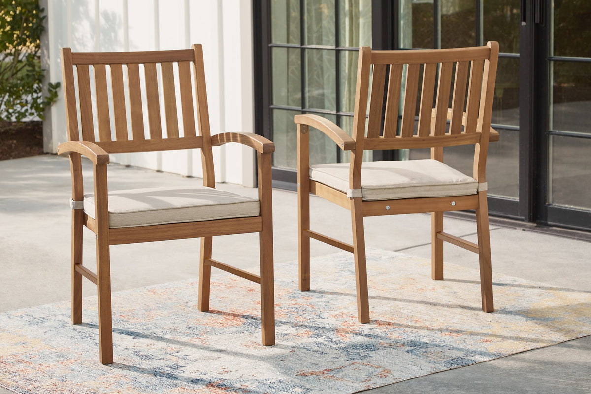 Janiyah Outdoor Dining Arm Chair (Set of 2)  Half Price Furniture