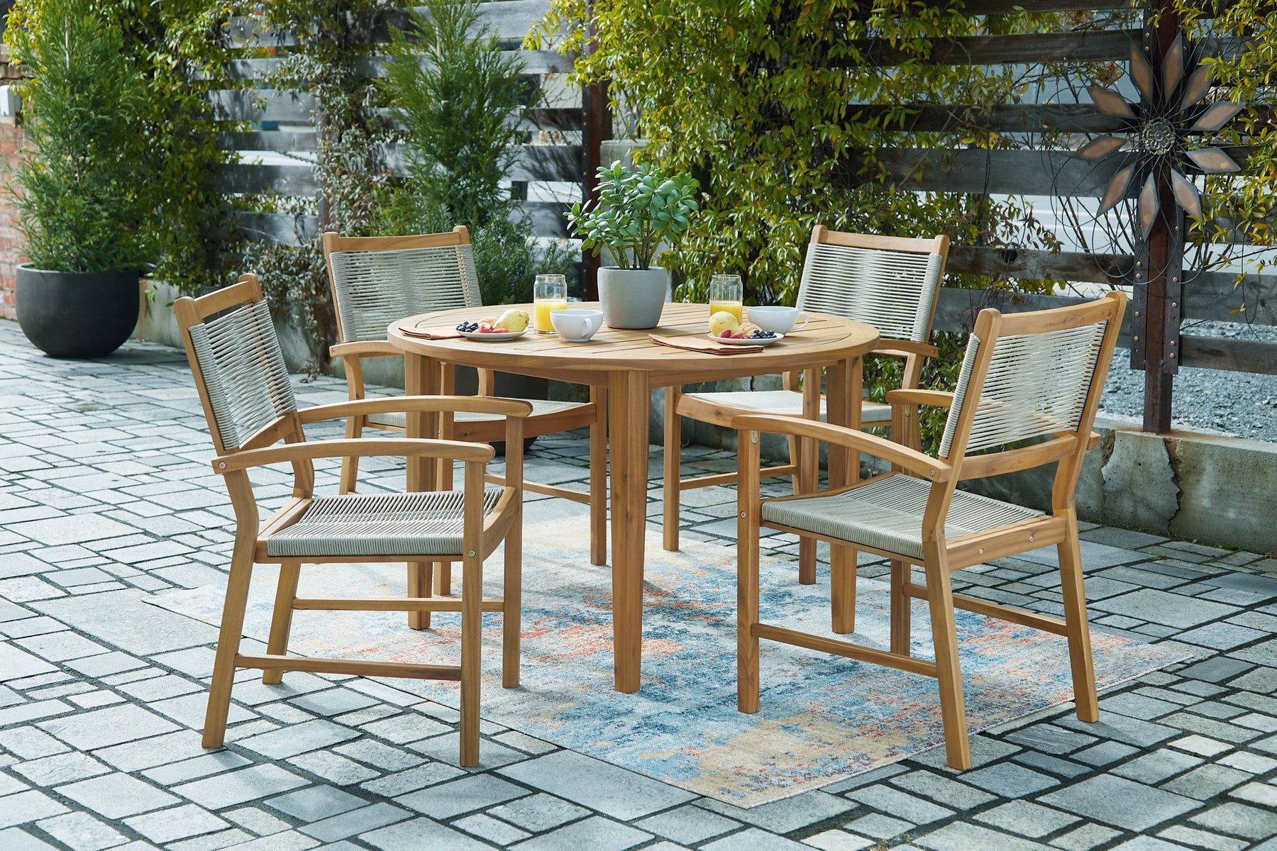 Janiyah Outdoor Dining Set - Half Price Furniture