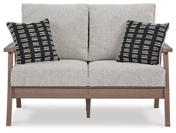 Emmeline Outdoor Loveseat with Cushion - Half Price Furniture